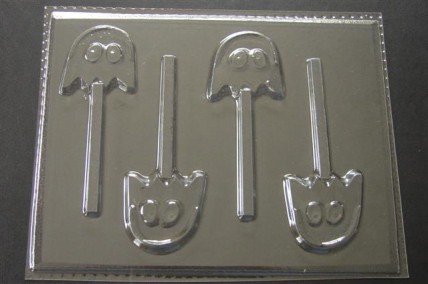 347sp Video Game Ghost Chocolate or Hard Candy Lollipop Mold